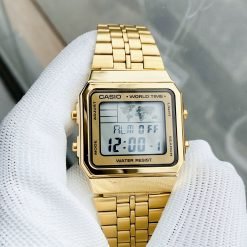 Đồng hồ nam CASIO A500 GOLD